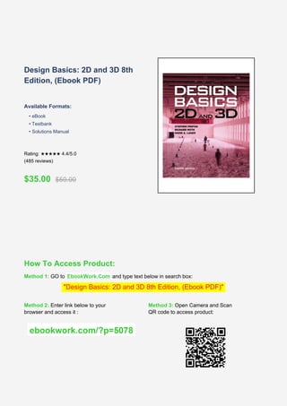 Comprehensive Guide to Design Basics: 2D and 3D Principles and ...
