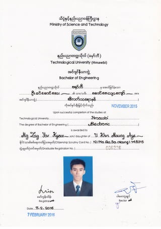 Certificate of BE.EC