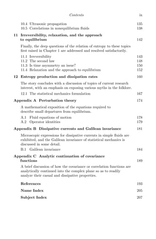 Entropy And The Time Evolution Of Macroscopic Systems Oup Walter T ...