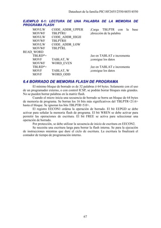 Movf Code 50824079 datasheet-pic18f4550-espanol | PDF