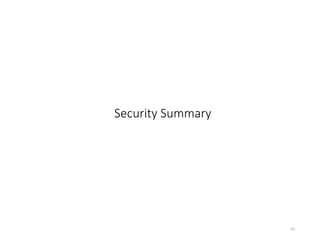 Security Summary
43
 