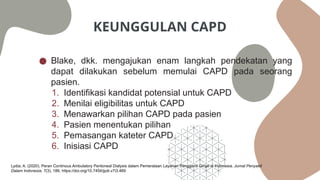 dialisis menggunakan continue ambulatory peritoneal | PPTX