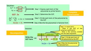 Complete
Factorization
Decomposition
 