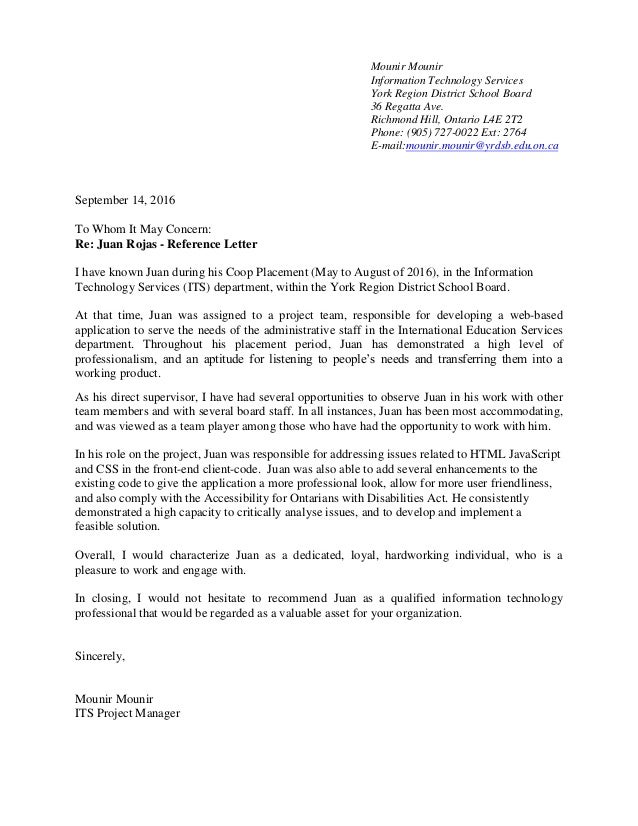 reference letter juan rojas 2016 09 14