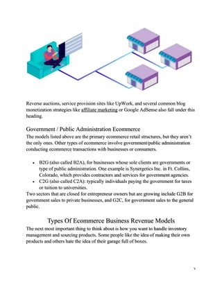 E Commerce Business Classfication, Business Revenue Model | PDF