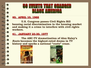 50 Events That Changed African American History | PPT
