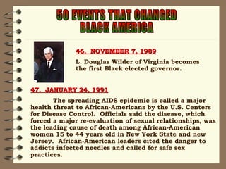 50 Events That Changed African American History | PPT