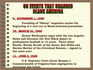 50 Events That Changed African American History | PPT