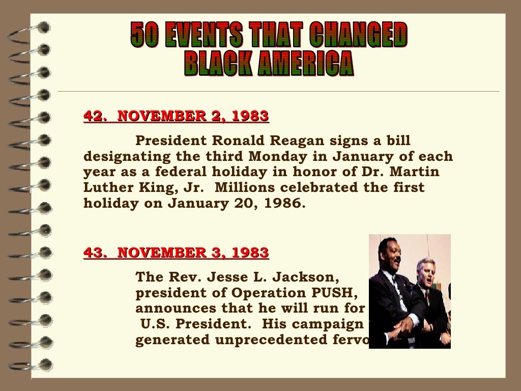 50 Events That Changed African American History