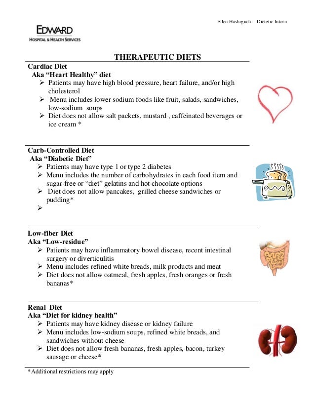 Diabetic Heart Healthy Diet Menu