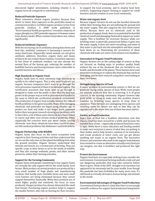 Advantages and Nutritional Value of Organic Food on Human Health | PDF