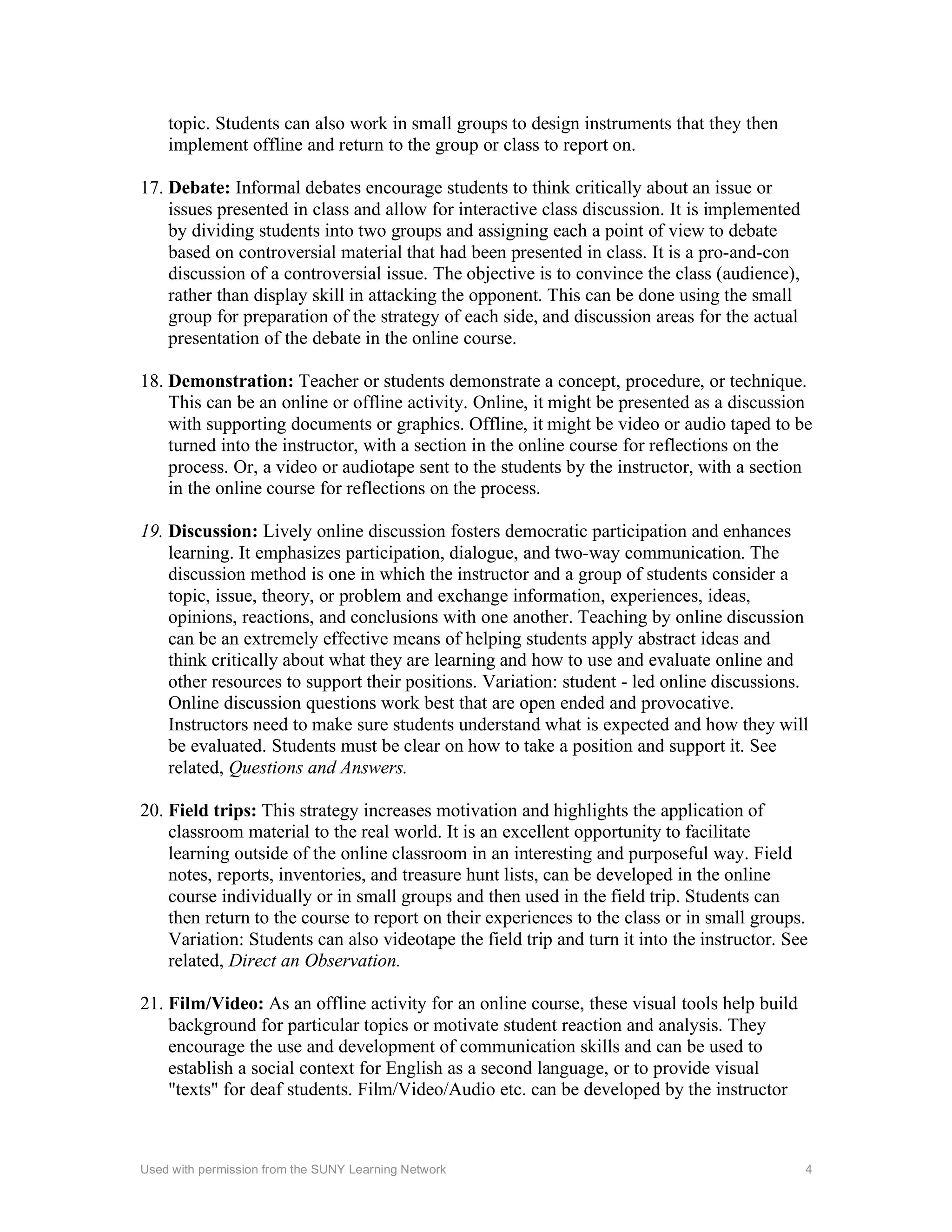 50 alternatives to lecture PDF Homework and Study Education