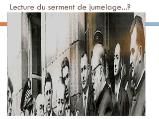 Lecture du serment de jumelage...? 
