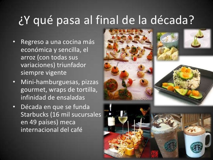 Historia y Evolucion de la Cocina Gourmet 5 decadas de