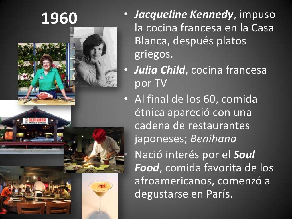 Historia y Evolucion de la Cocina Gourmet 5 decadas de