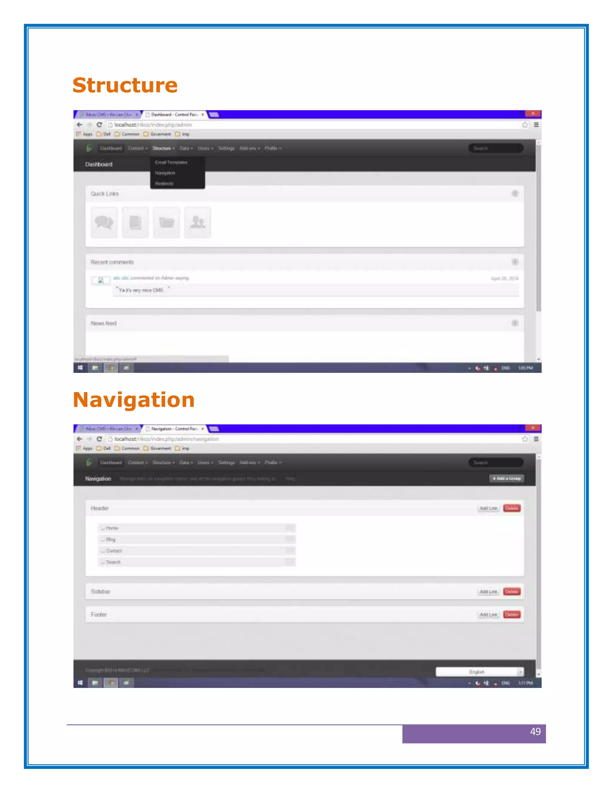 49
Structure
Navigation
 