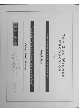 Top Gun Certificate