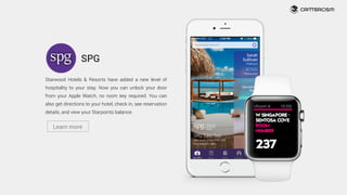 SPG
Starwood Hotels & Resorts have added a new level of
hospitality to your stay. Now you can unlock your door
from your A...