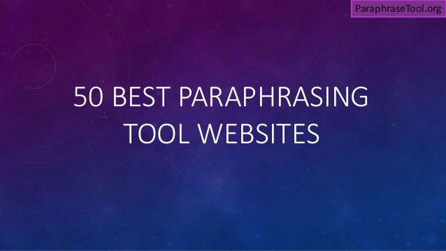 Paraphrasing website