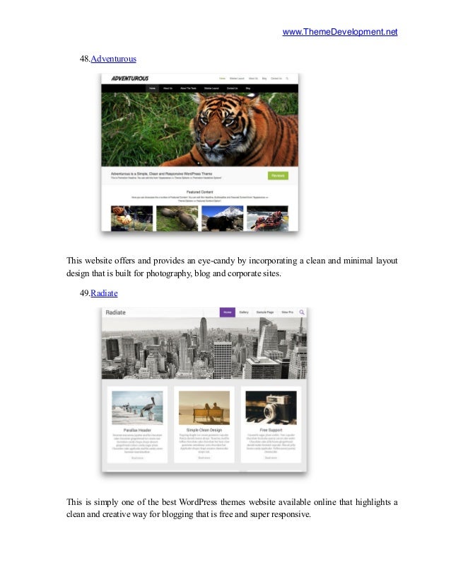 50 Best WordPress Themes 2016