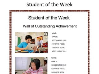 Student of the Week
 