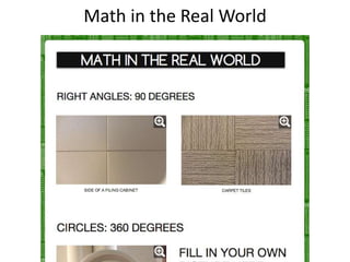 Math in the Real World
 