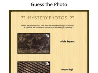 Guess the Photo
 