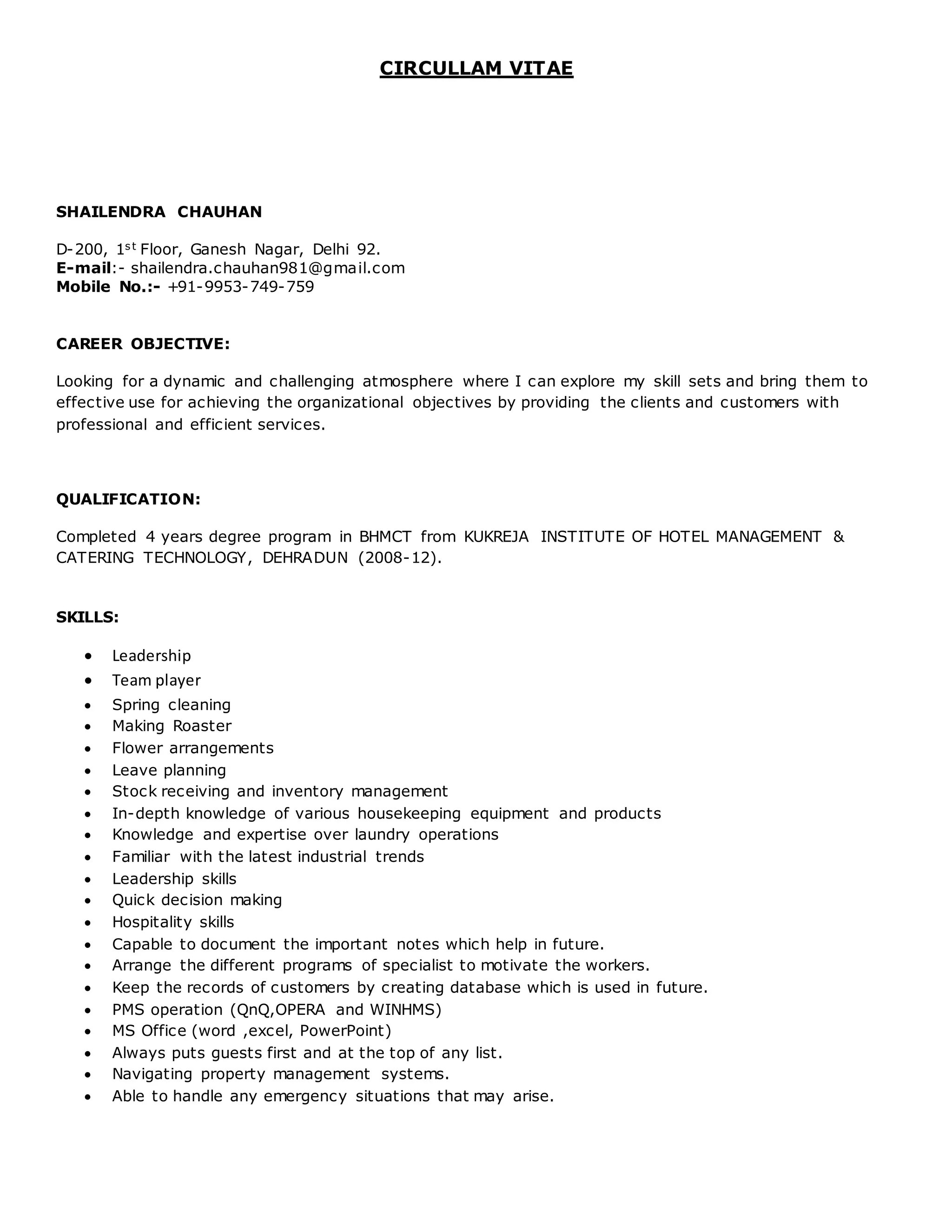shailendraresume-pdf