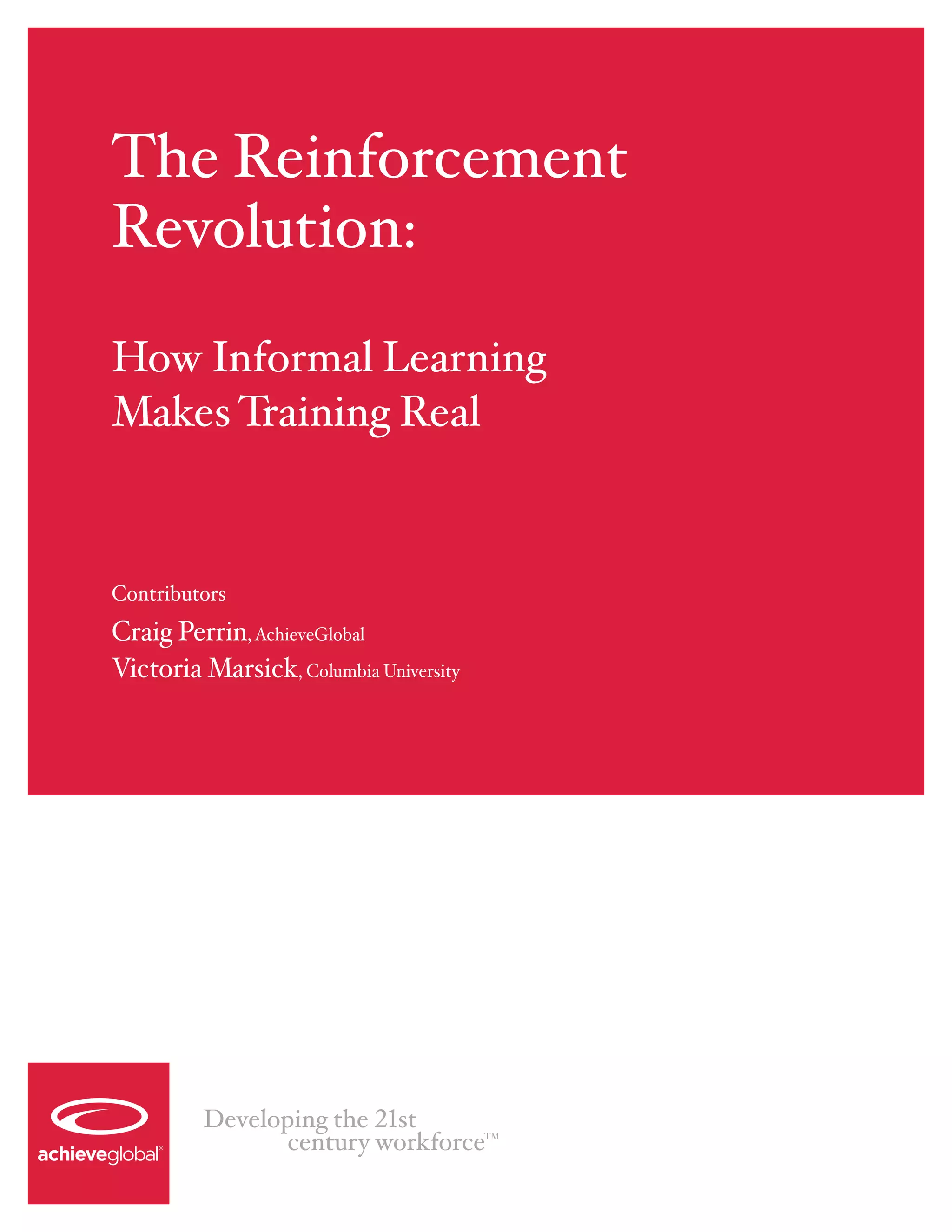 Effective Behavior Strategies: The Reinforcement Revolution - mgp0nc1