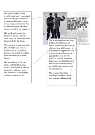 50 cent and soulja boy textual analysis dps | PDF