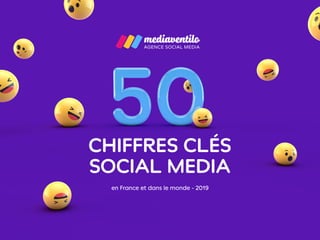 CHIFFRES CLÉS
SOCIAL MEDIA
en France et dans le monde - 2019
 