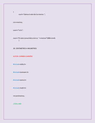50 codigos c++ | DOCX