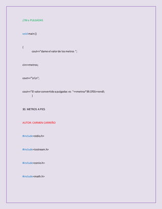 50 codigos c++ | DOCX