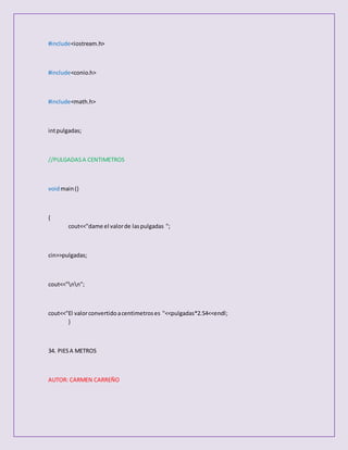 50 codigos c++ | DOCX