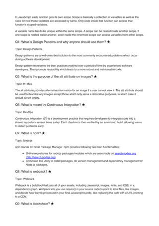 50 common web developer interview questions [2020 updated] [www.full ...