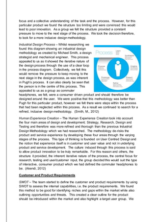 Product Development - Reflective Report | DOCX