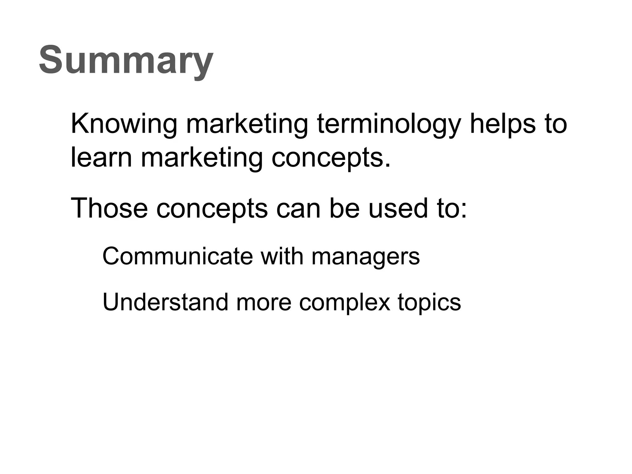 COMPETITORS
Intra type competitors compete by offering
similar tangible & augmented products
Inter type competitors compete in terms of the
benefits provided
 