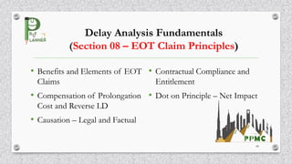 Delay Analysis Fundamentals and EOT Claims | PDF