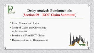 Delay Analysis Fundamentals and EOT Claims | PDF
