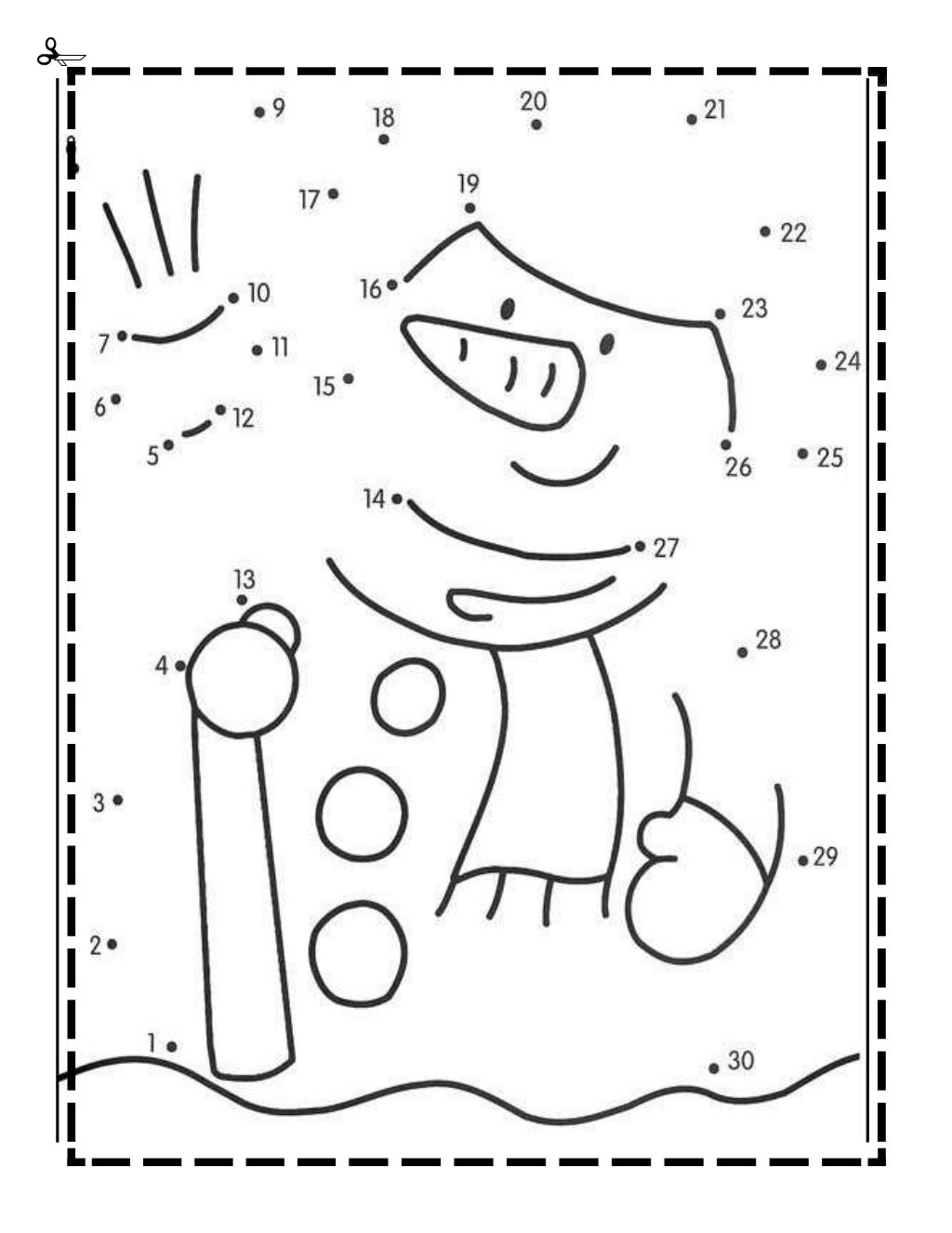 50 dibujos para unir del 1 al 100