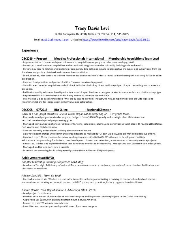 tracy davis levi most up to date resume up to date resume