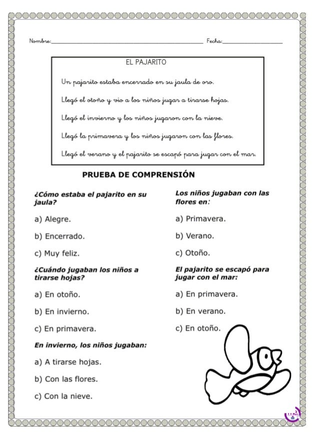 50 ejercicios de comprensión lectora para primaria me | PDF