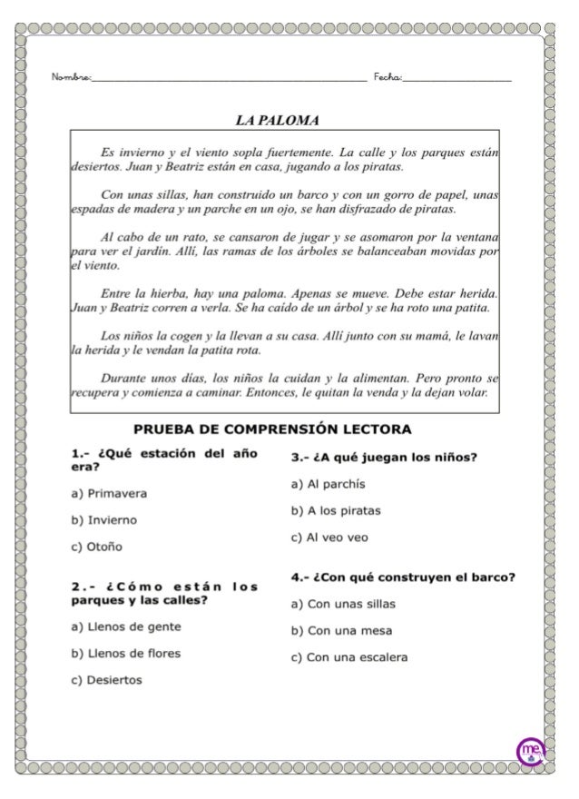 50 ejercicios de comprensión lectora para primaria me | PDF