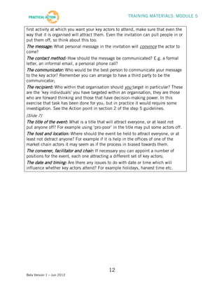 Step 5 Training Materials - Facilitator Guide | PDF