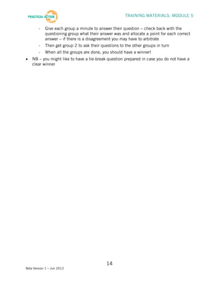 Step 5 Training Materials - Facilitator Guide | PDF