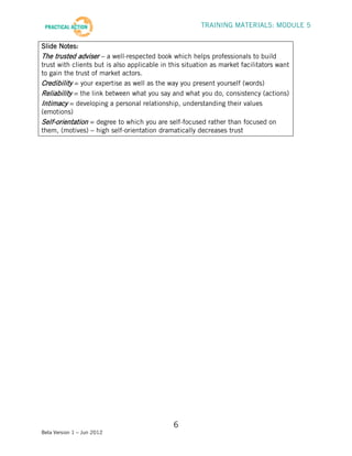 Step 5 Training Materials - Facilitator Guide | PDF