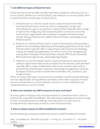 50 Extraordinary AWS CloudWatch Interview Questions & Answers.pdf