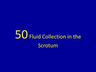 50Fluid Collection in the
Scrotum
 