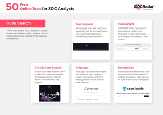 50 Free Online Tools for SOC Analysts.pdf