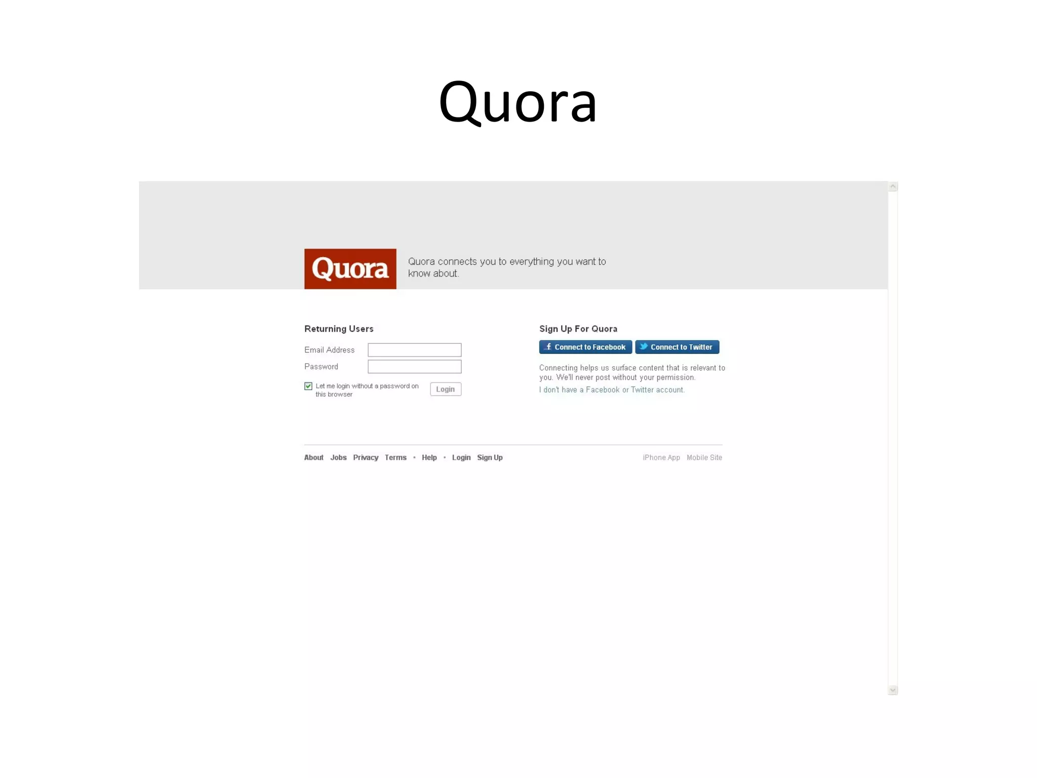Quora
 